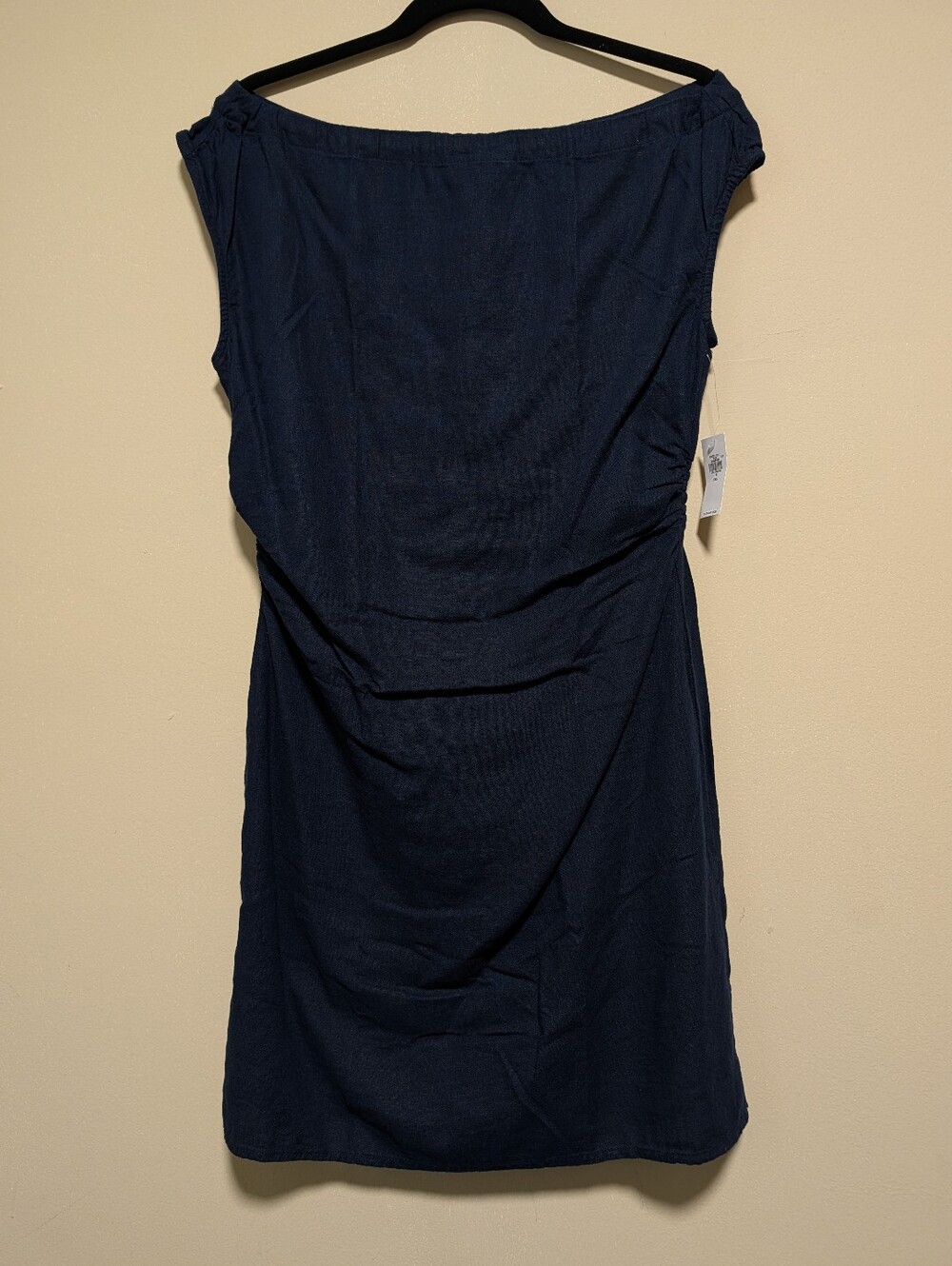 NWT Old Navy Navy Blue Smocked Waist Dress - Size S Tall